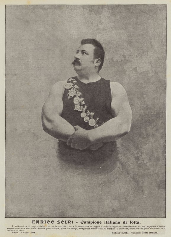 Enrico Scuri, campeão italiano de luta de Italian Photographer