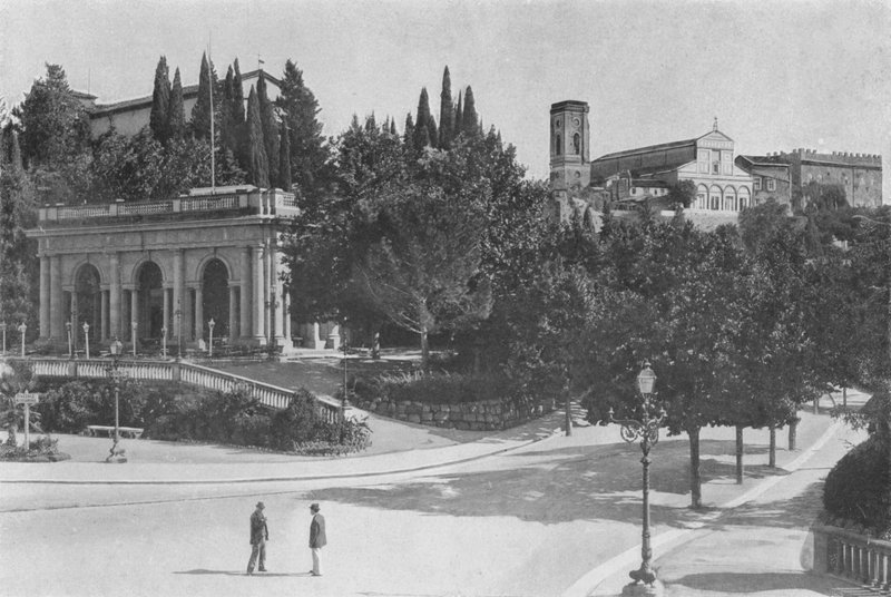 Florença, Igreja de San Miniato al Monte (foto a p/b) de Italian Photographer