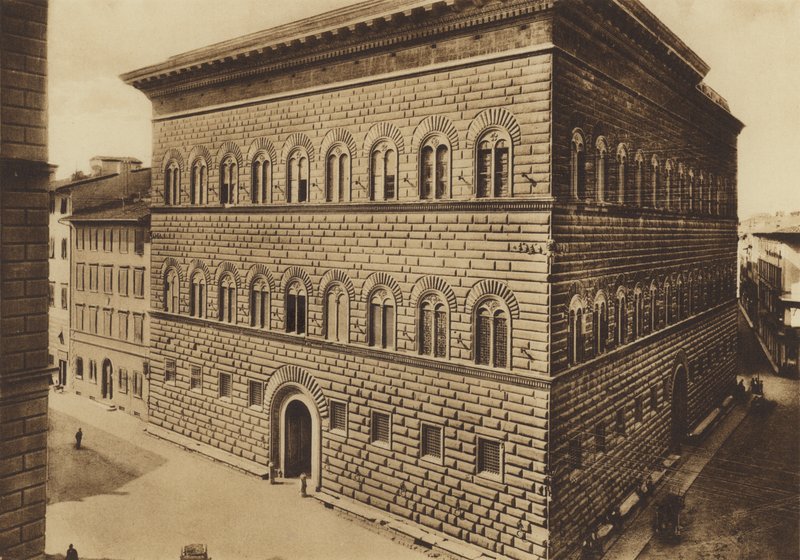 Florença / Florença: Palazzo Strozzi (foto a p/b) de Italian Photographer