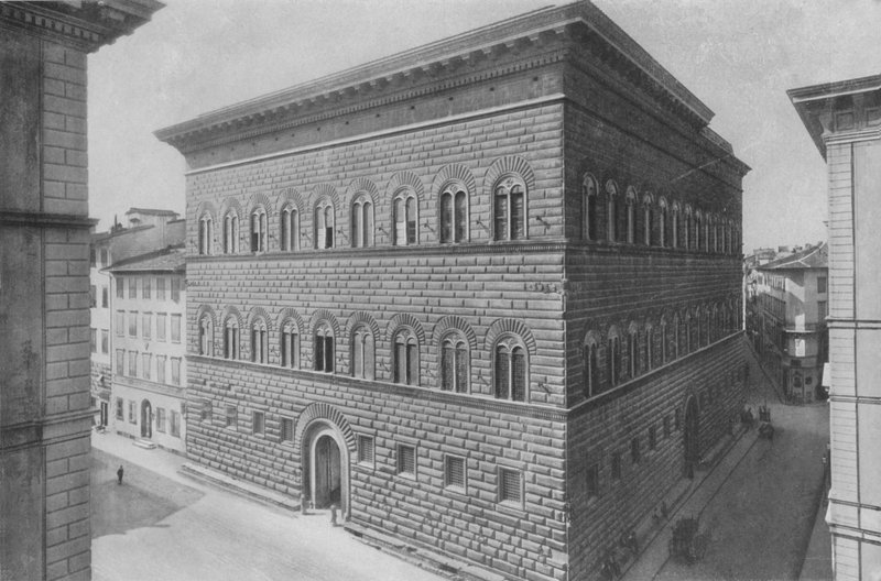 Florença, Palazzo Strozzi (foto a p/b) de Italian Photographer