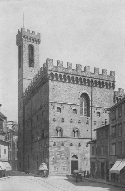 Florença, Palazzo del Podesta, Museu Nacional (foto a p/b) de Italian Photographer