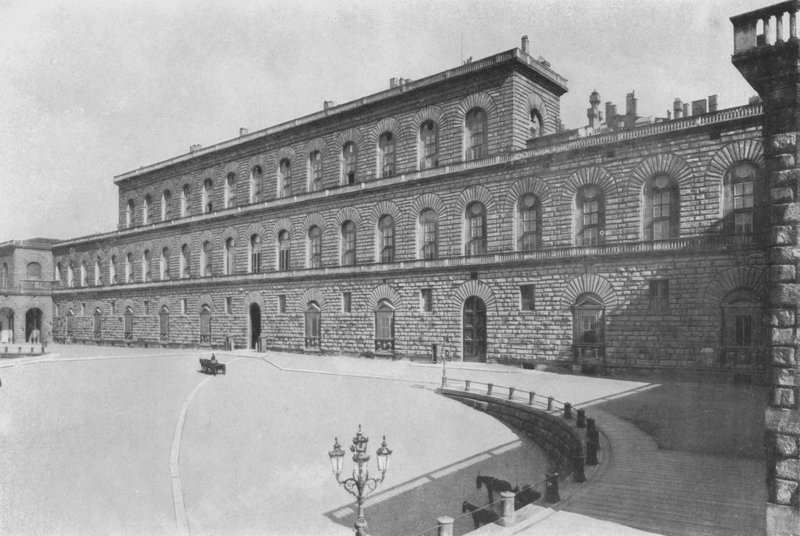 Florença, R Palazzo Pitti (foto a p/b) de Italian Photographer