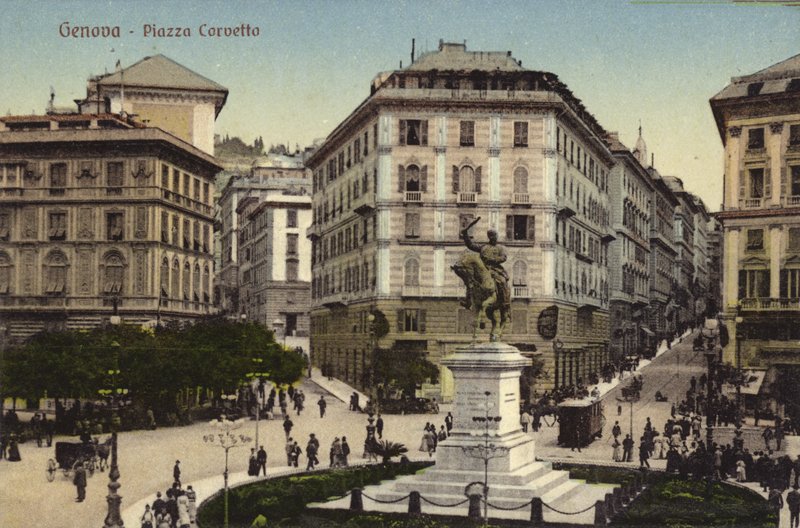 Génova, Piazza Corvetto (foto a cores) de Italian Photographer
