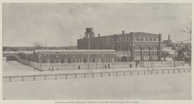 Grande laboratório de Edison em Lewellyn Park (Orange, New Jersey) de Italian Photographer