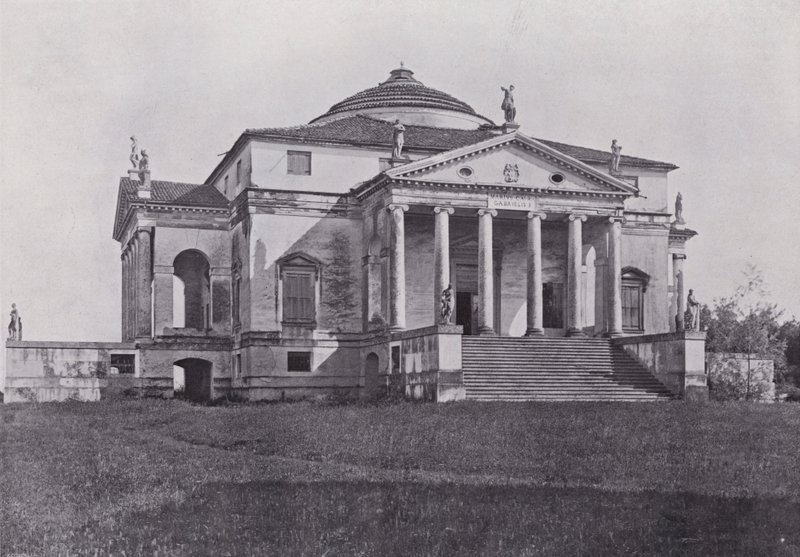 Itália: Palladios Villa Rotonda, perto de Vicenza (foto a p/b) de Italian Photographer