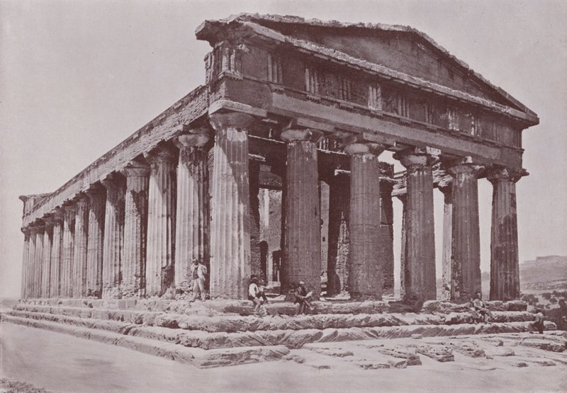 Itália: Templo de Concordia, Agrigento (foto a p/b) de Italian Photographer
