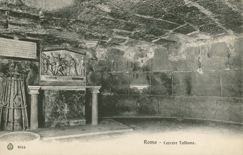 Prisão de Mamertine, Roma (foto a p/b) de Italian Photographer