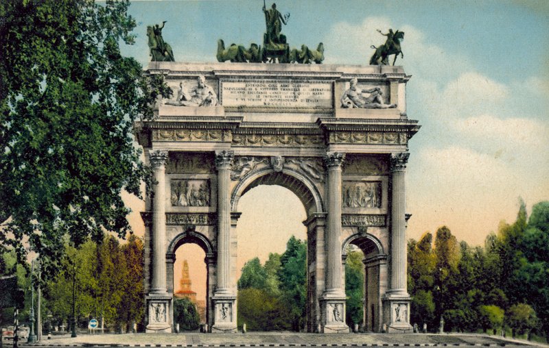 Milão / Milão: Arco della Pace (fotografia a cores) de Italian Photographer