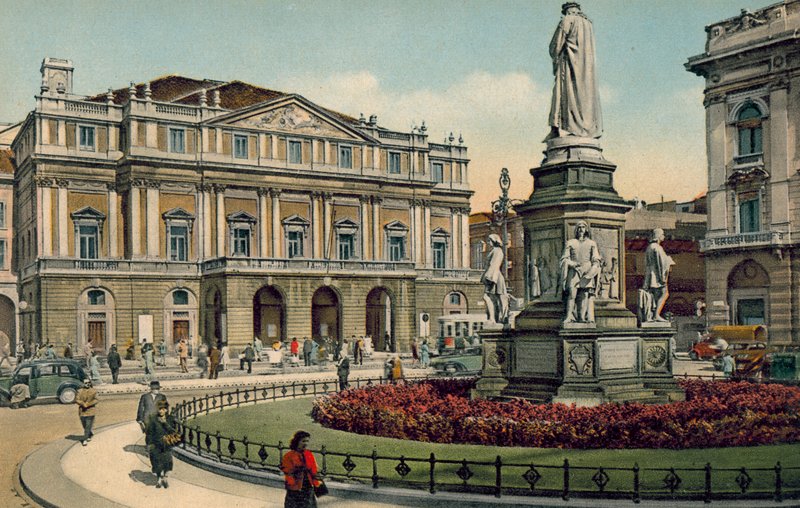 Milão / Milão: Teatro alla Scala (fotografia a cores) de Italian Photographer