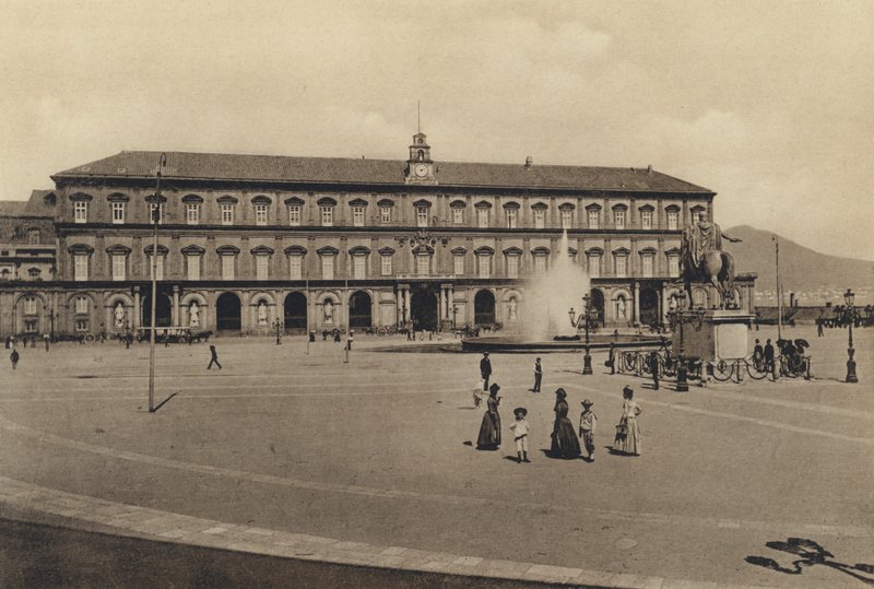 Nápoles: Palazzo Reale (foto a p/b) de Italian Photographer