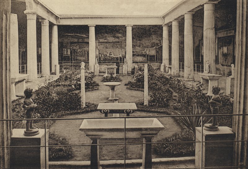 Nápoles: Pompeia, Casa de Vetti (foto a p/b) de Italian Photographer