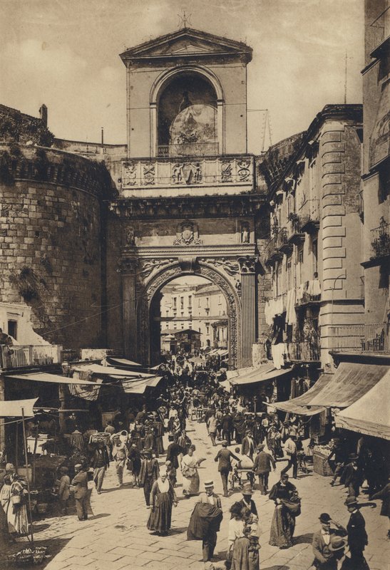 Nápoles: Porta Capuana (foto a p/b) de Italian Photographer