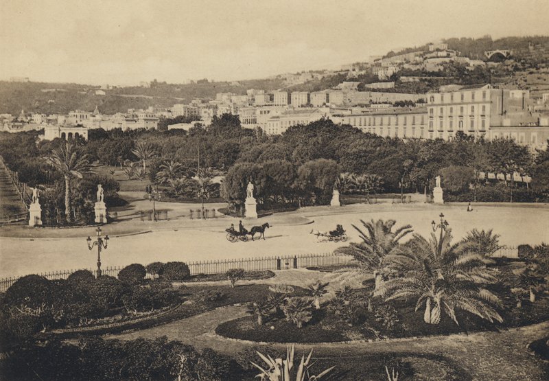 Nápoles: Villa Nazionale (foto a p/b) de Italian Photographer