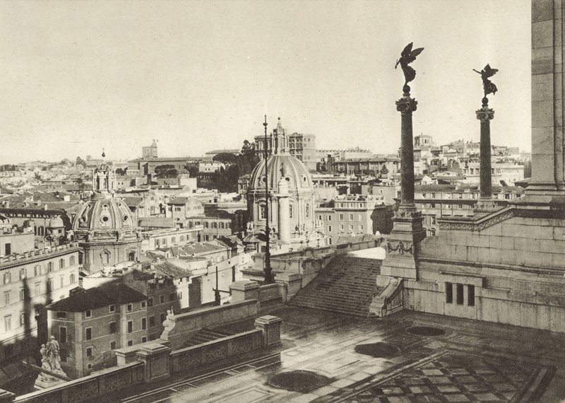 Panorama do monumento a Victor Emanuel de Italian Photographer