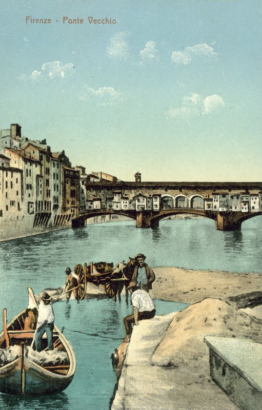 Ponte Vecchio, Florença (foto a cores) de Italian Photographer