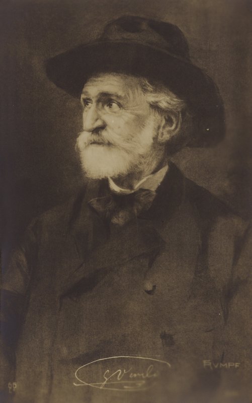 Retrato de Giuseppe Verdi de Italian Photographer