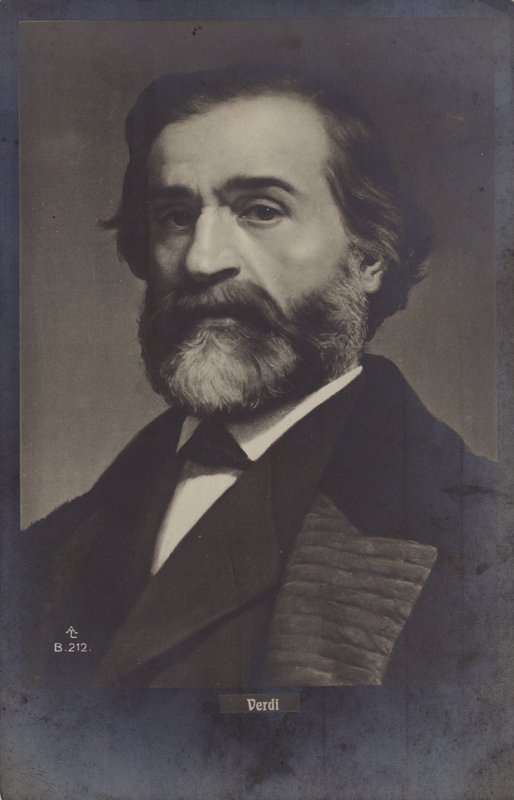 Retrato de Giuseppe Verdi de Italian Photographer