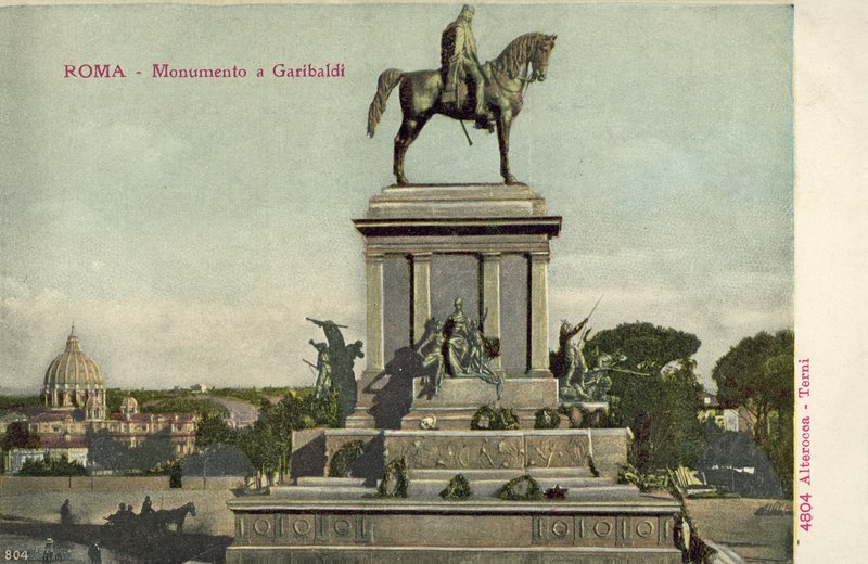Roma, Itália, monumento de Garibaldi de Italian Photographer