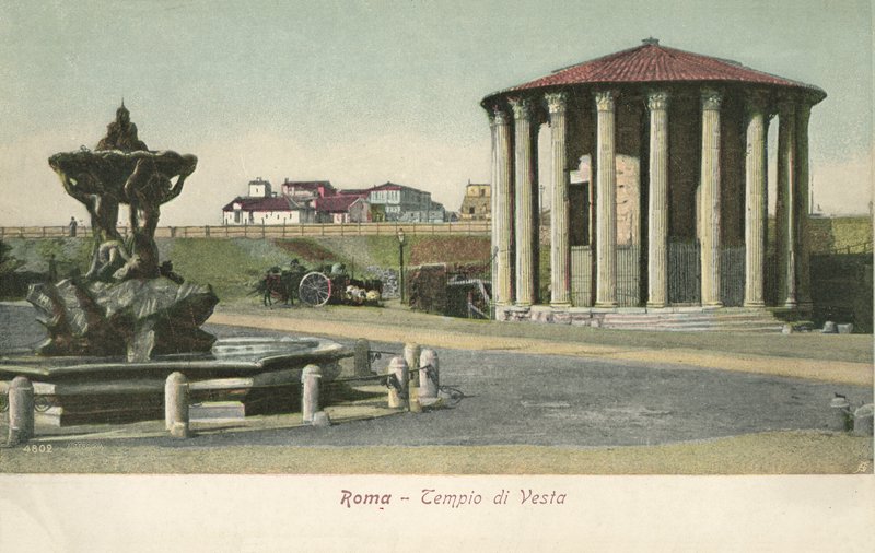 Roma, Itália, Templo de Vesta de Italian Photographer