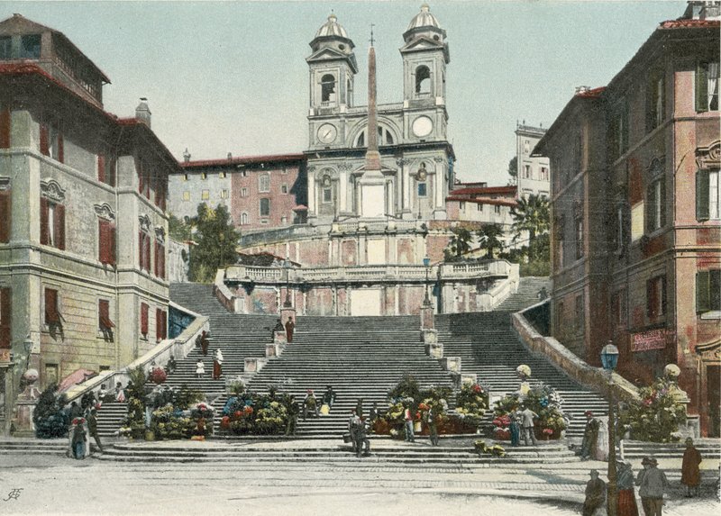 Roma, Os Passos Espanhóis (foto a cores) de Italian Photographer
