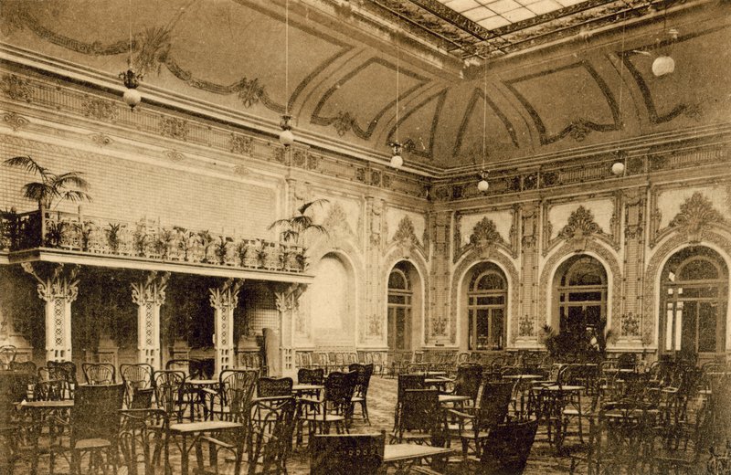 San Remo, Casino Municipale, Winter Garden (foto a p/b) de Italian Photographer