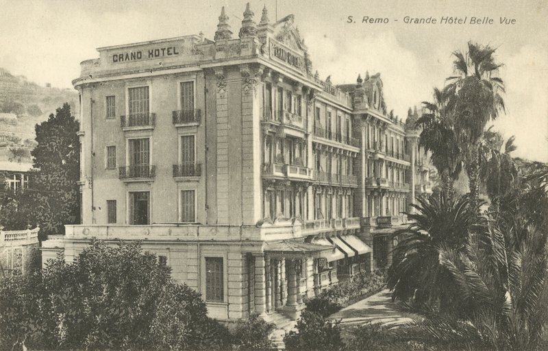 San Remo, Itália, Grande Hotel Belle Vue de Italian Photographer