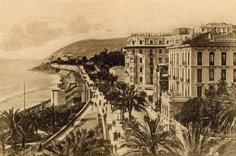 San Remo, Passeio da Imperatriz (foto a p/b) de Italian Photographer