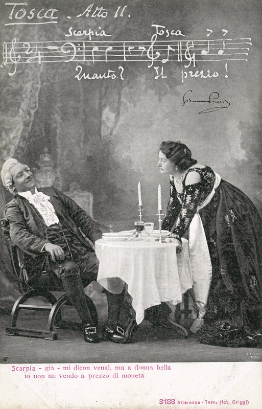 Cena de Tosca (foto a p/b) de Italian Photographer