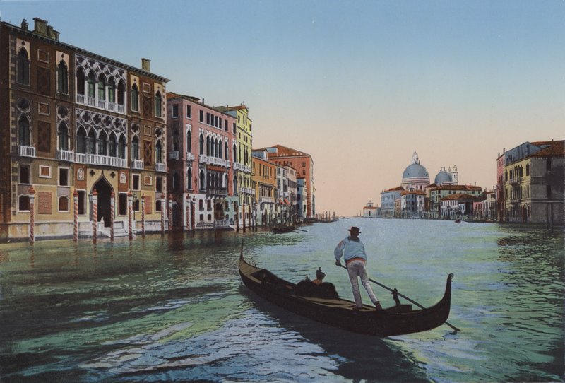 Veneza, Grande Canal da Academia, Palazzo Franchetti de Italian Photographer