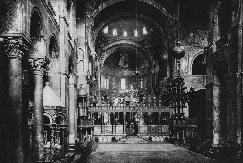 Veneza, Igreja de São Marcos, Interior (foto a p/b) de Italian Photographer