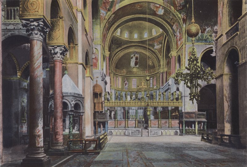 Veneza, Interior da Igreja de São Marco (foto colorida) de Italian Photographer