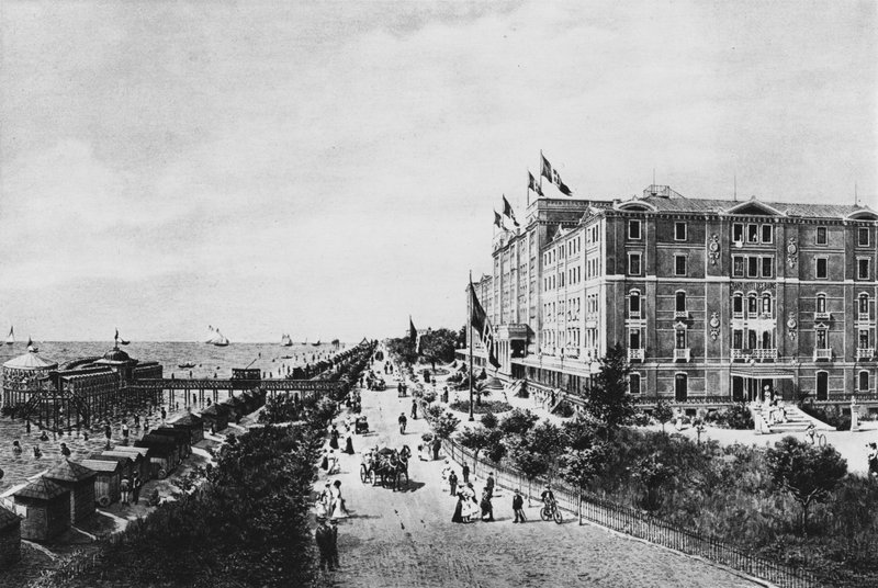 Venezia, Lido, Grand Hotel des Bains (foto a p/b) de Italian Photographer