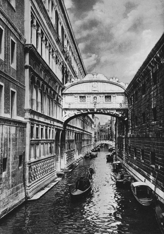 Veneza, Ponte dos Suspiros (foto a p/b) de Italian Photographer