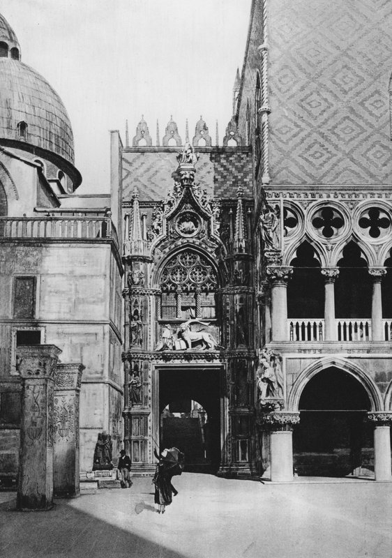 Veneza, Porta della Carta (foto a p/b) de Italian Photographer