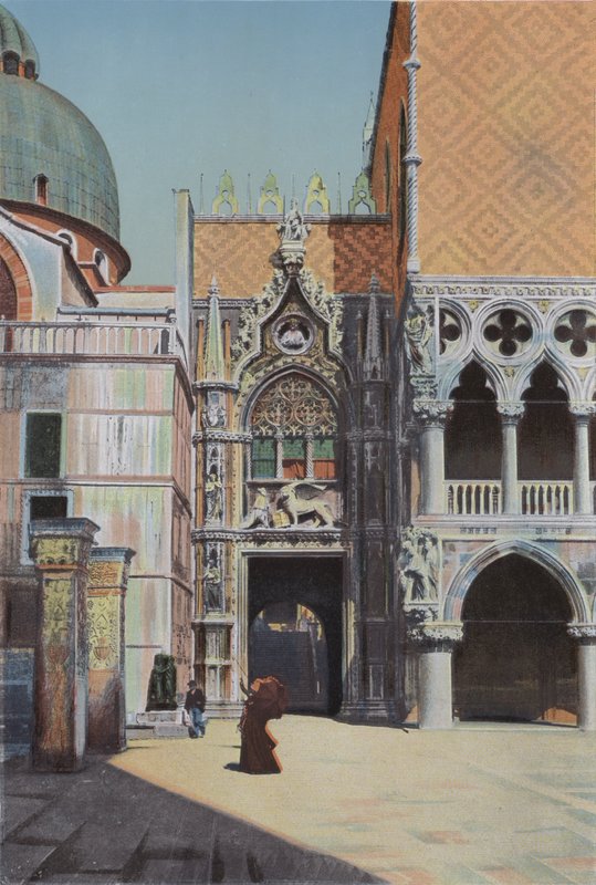 Veneza, Porta della Carta (foto colorida) de Italian Photographer