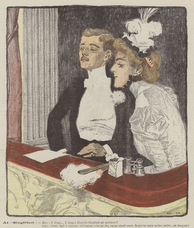 Al Siegfried (cor litho) de Italian School