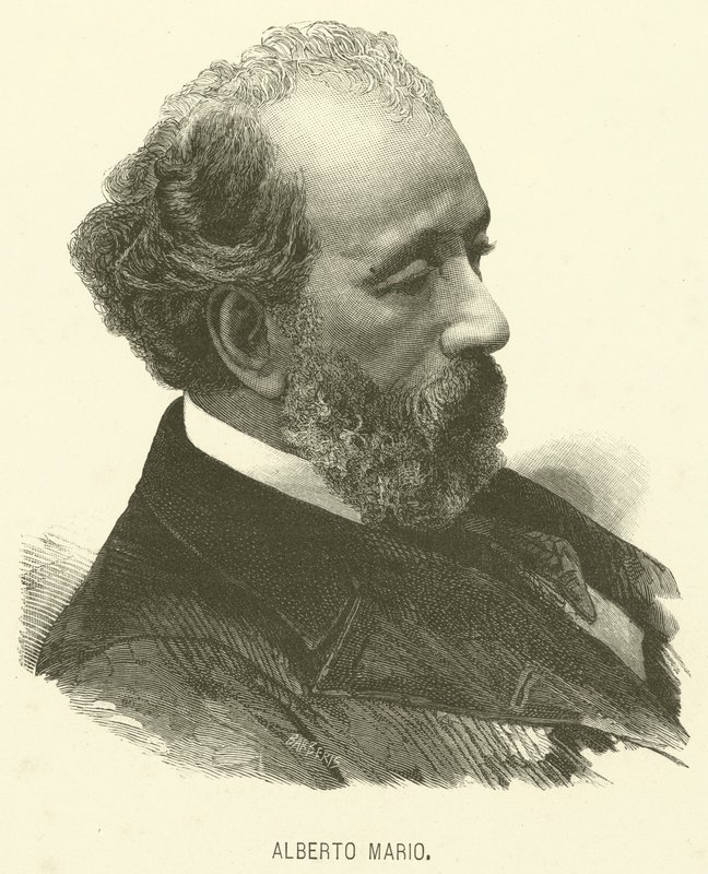 Alberto Mario (engraving) de Italian School
