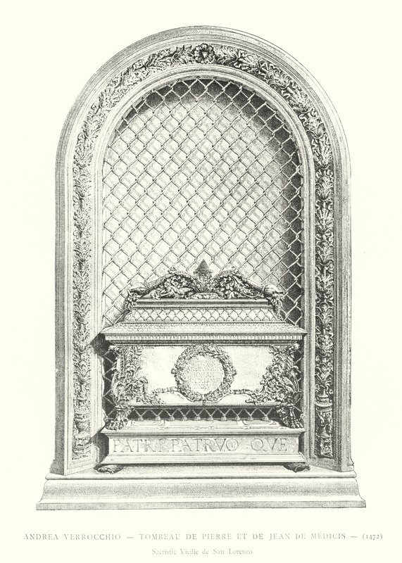 Andrea Verrocchio, Túmulo de Pedro e João de Médicis de Italian School