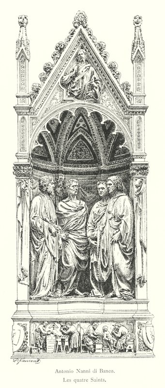 Antonio Nanni di Banco, Les quatre Saints (gravura) de Italian School