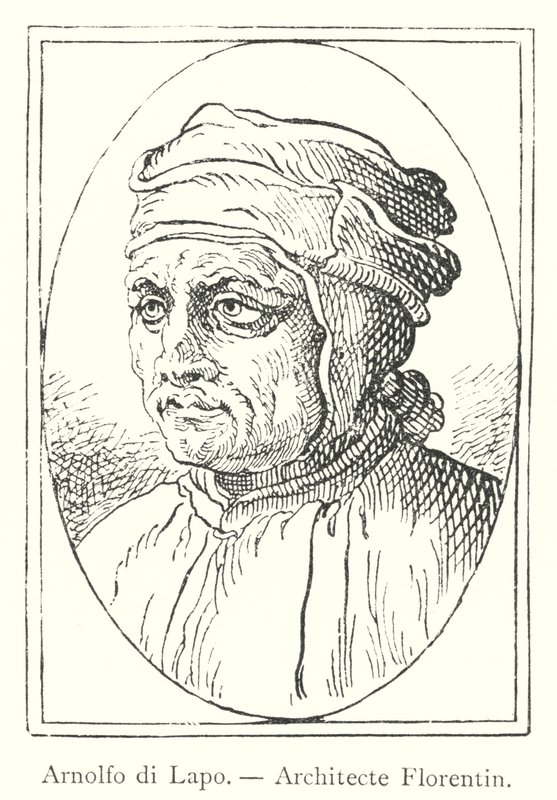 Arnolfo di Lapo, Architecte Florentin (gravura) de Italian School