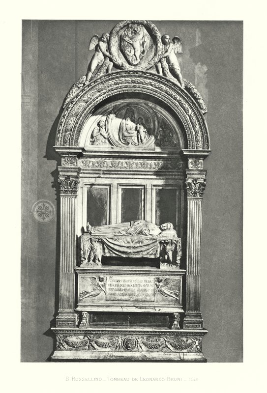 B Rossellino, Tombeau de Leonardo Bruni de Italian School