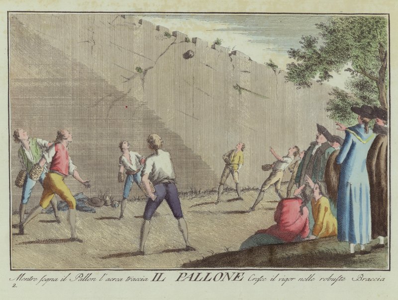 Jogo de bola de Italian School