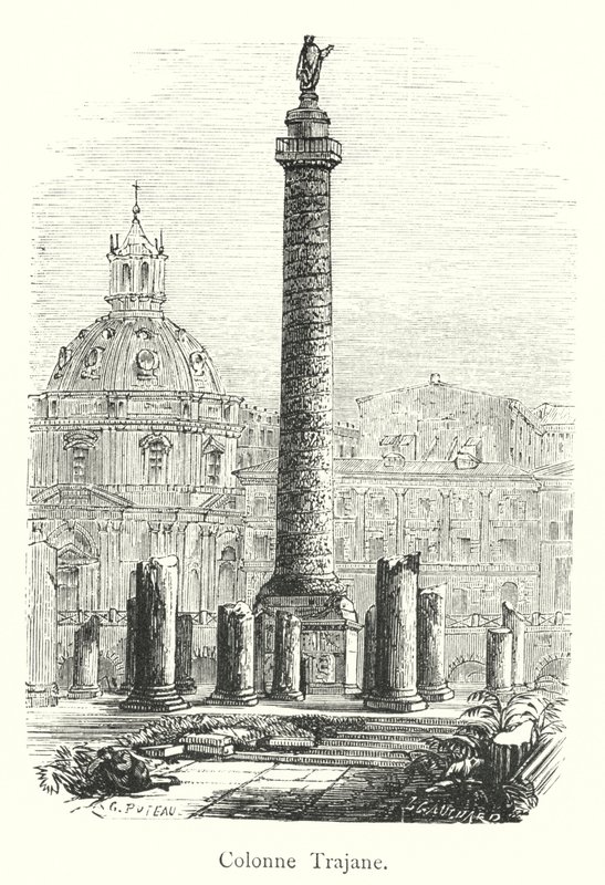 Colonne Trajane (gravura) de Italian School