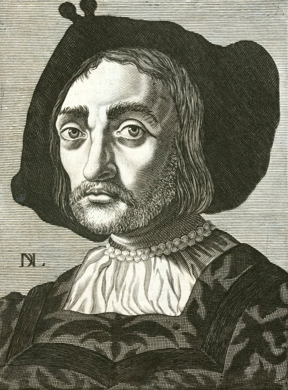 Donato Bramante, arquiteto italiano renascentista (gravura) de Italian School