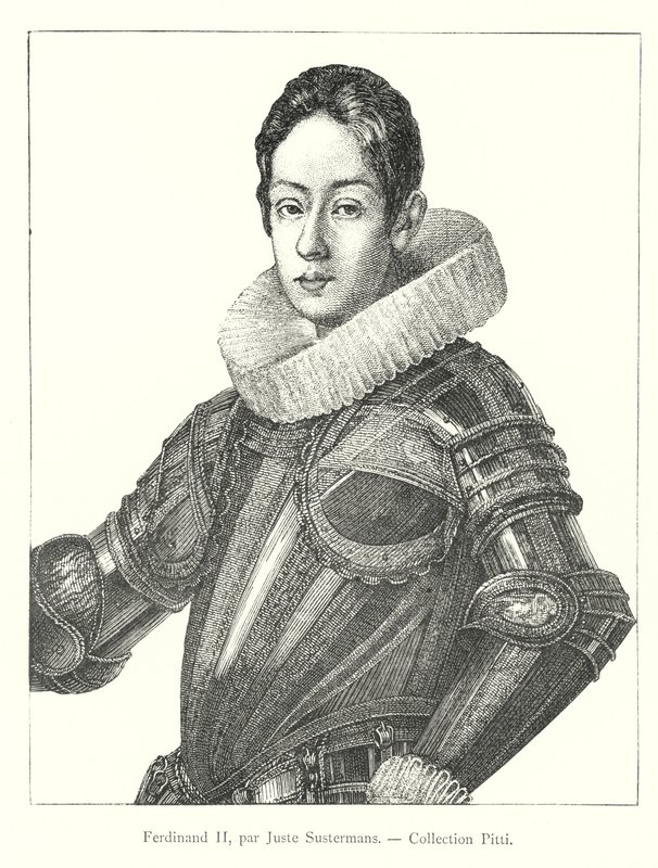 Ferdinand II, par Juste Sustermans, Collection Pitti (gravação) de Italian School