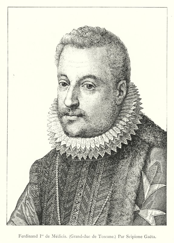 Fernando I de Medici, Grão-Duque da Toscana, de Scipione Gaeta (gravura) de Italian School
