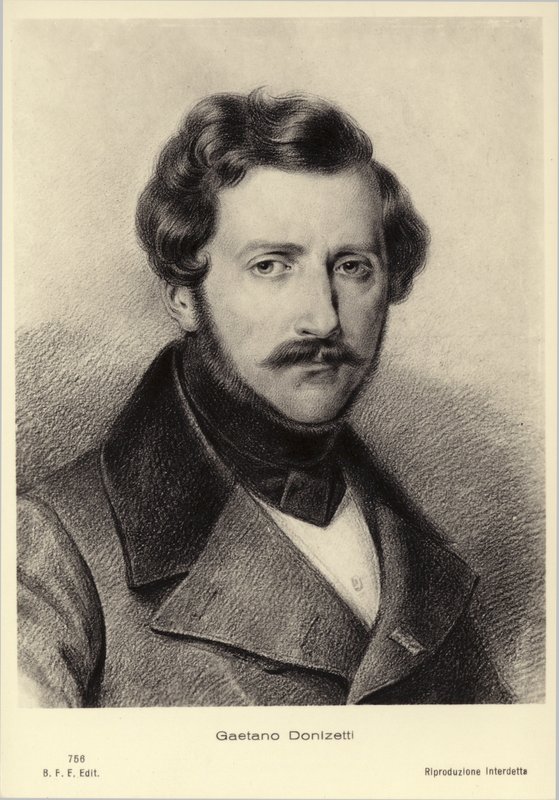 Gaetano Donizetti, compositor italiano (1797-1848) de Italian School