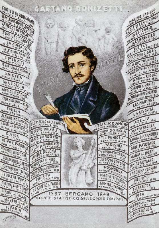 Gaetano Donizetti, compositor italiano (1797-1848) de Italian School