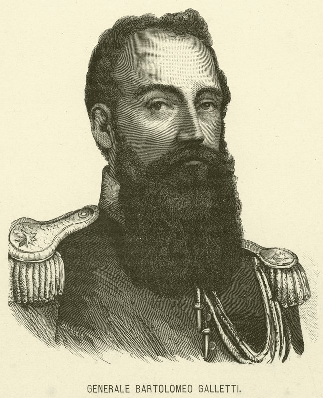 General Bartolomeo Galletti (gravura) de Italian School