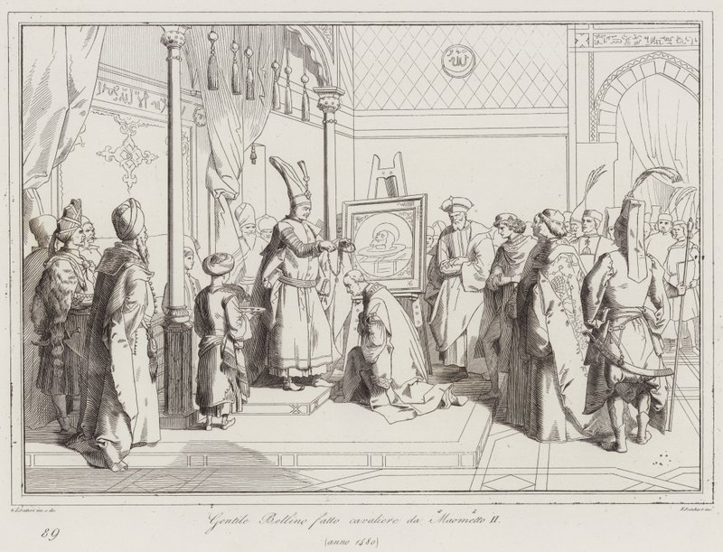 Gentile Bellino, cavaleiro de Mohammed II de Italian School